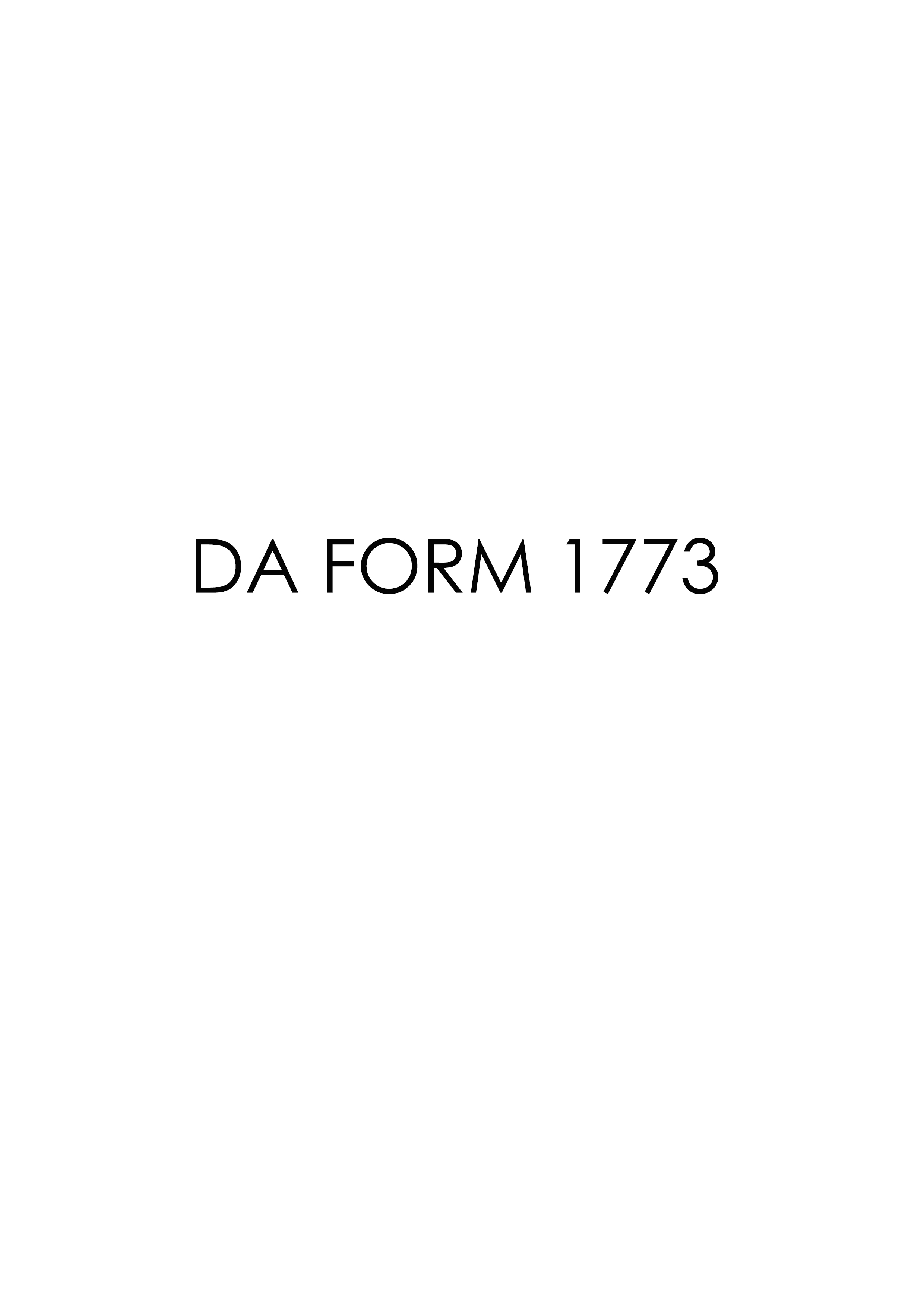 Download da 1773 Form Free