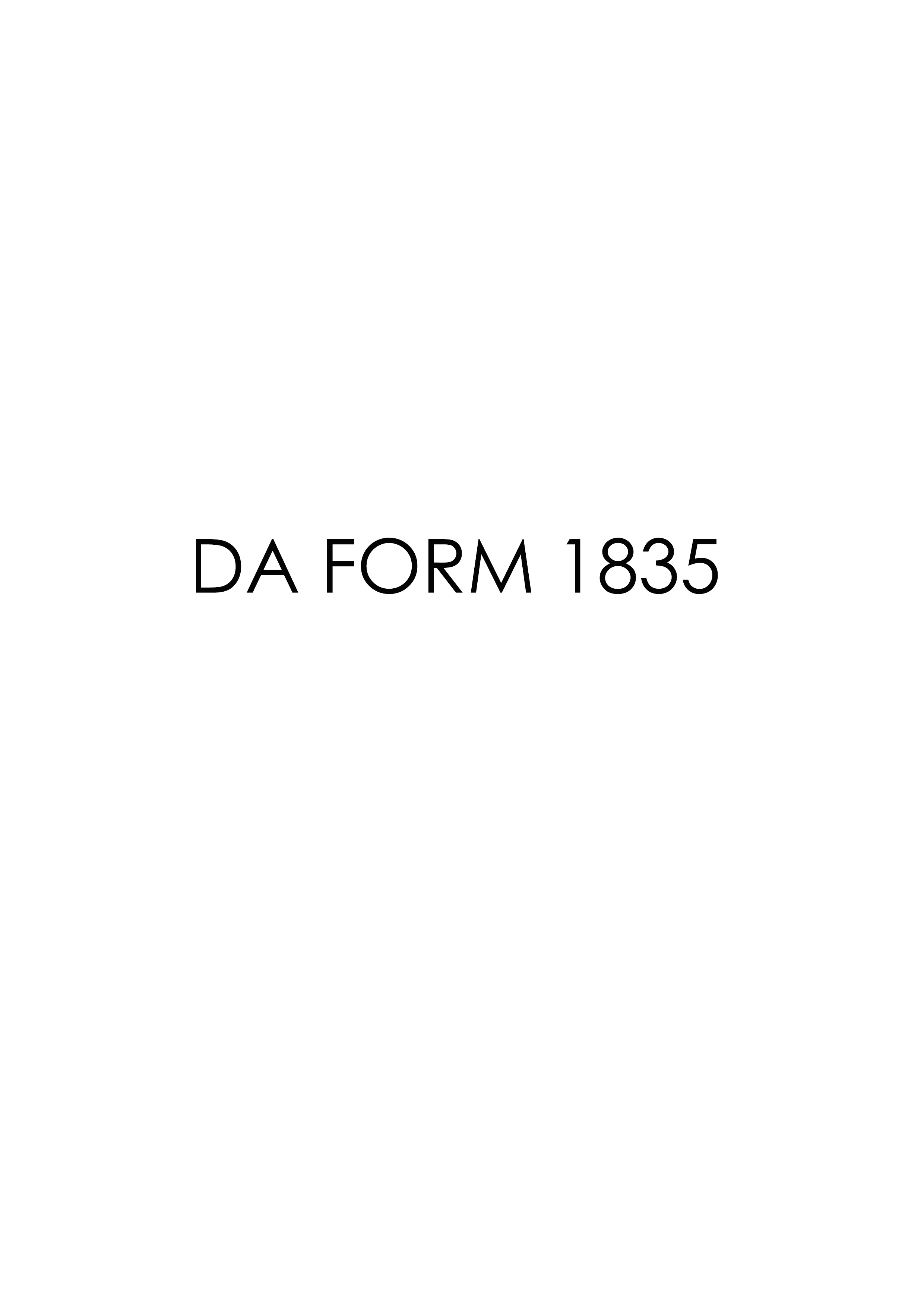 Download da 1835 Form Free